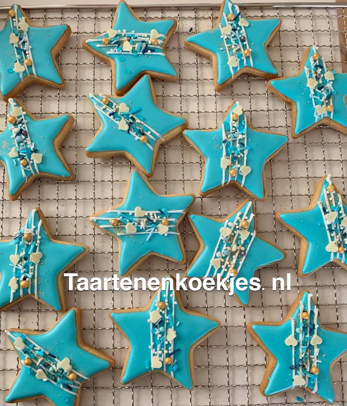 Sterren koekjes taartenenkoekjes.nl